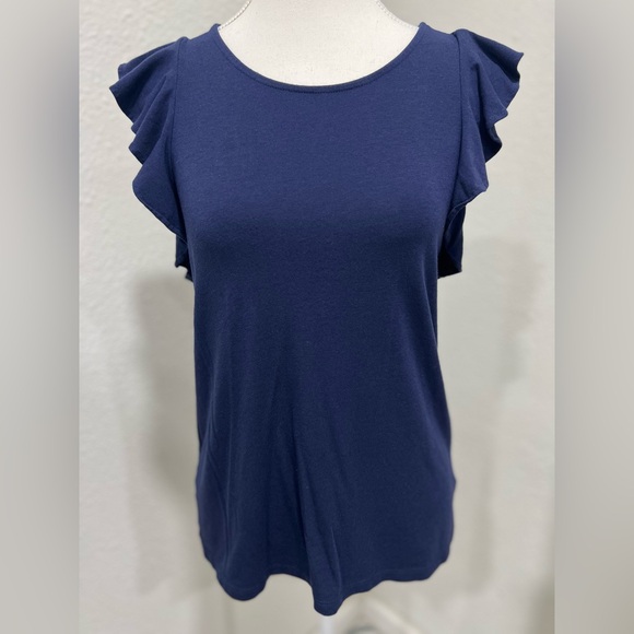 Lilly Pulitzer Tops - LILLY PULITZER Navy Lanette Top EUC